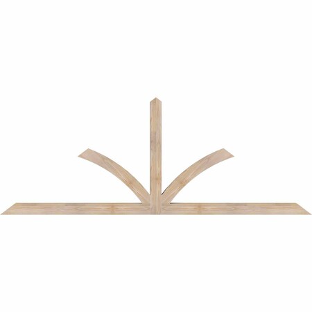 Ekena Millwork Richland Smooth Timber Gable Bracket, Douglas Fir, 96"W x 36"H x 3 1/2"D x 3 1/2"F, 9/12 Pitch GBW096X36X0404RIC00SDF